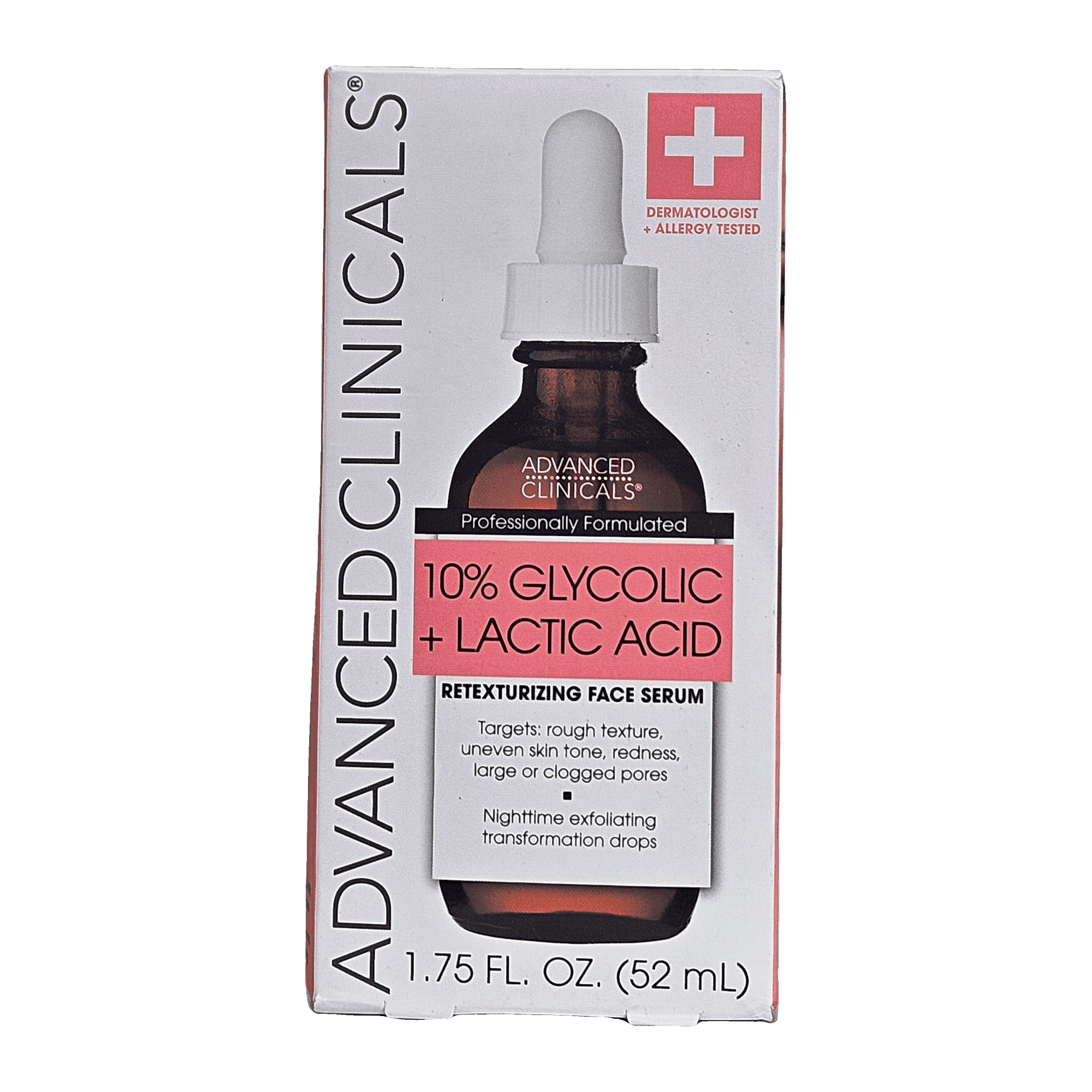 Advanced Clinicals 10% Glycolic + Lactic Acid Serum
