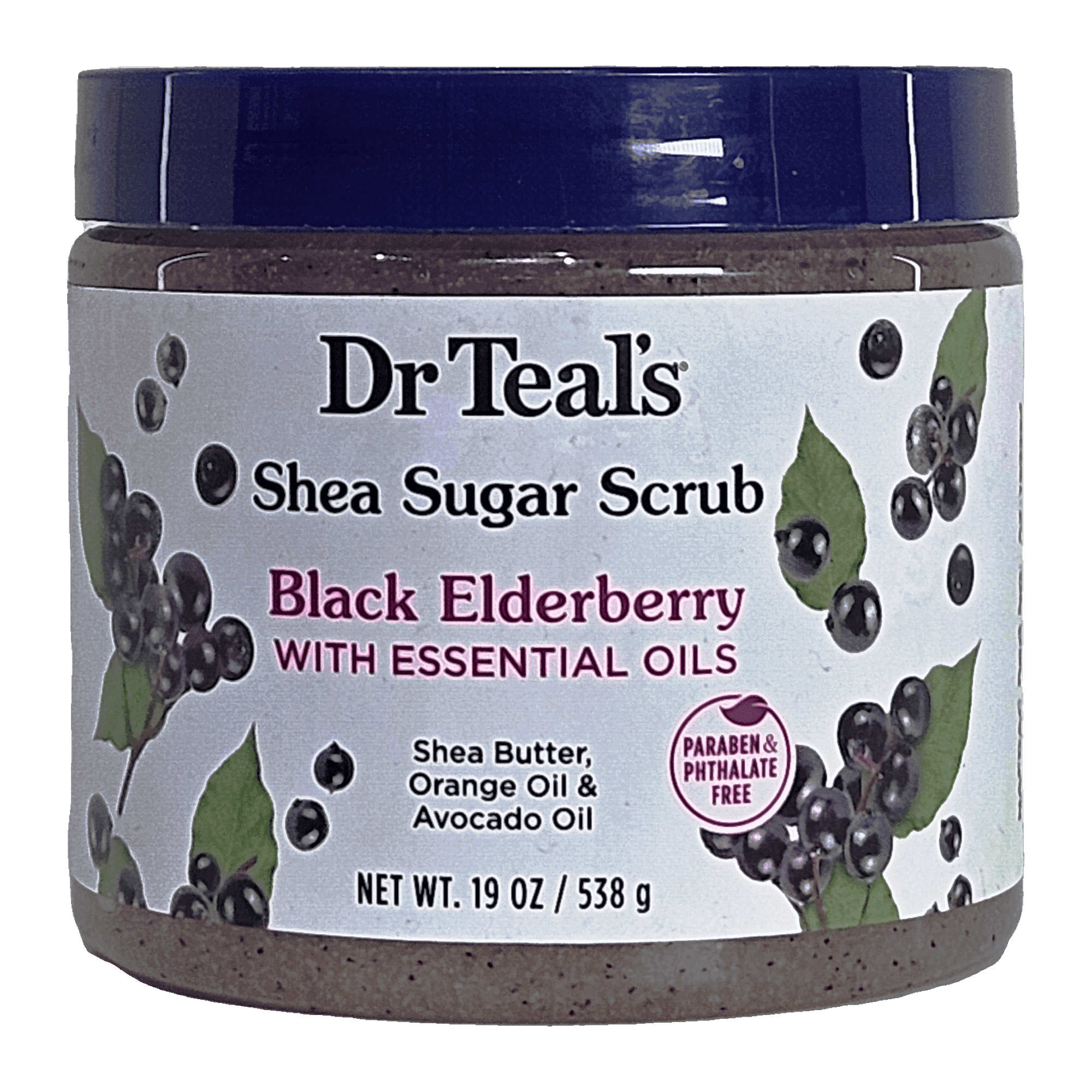 Dr Teals Shea Sugar Scrub : (Black Elderberry)